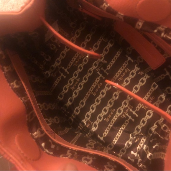 NEW Tignanello Perfect 10 French Tote, Brnt Orange - Picture 9 of 10